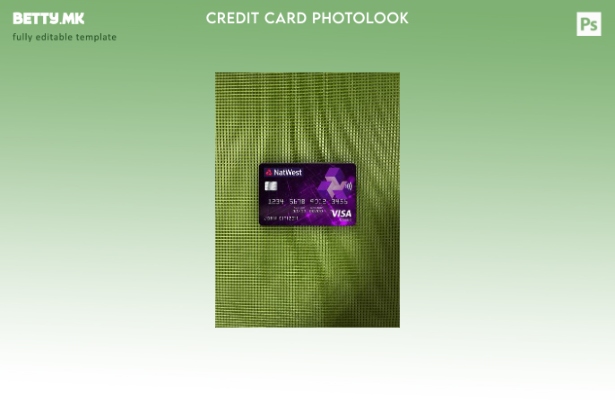 модерен стил Обединетото Кралство NatWest банка виза класичен шаблон за фотограф